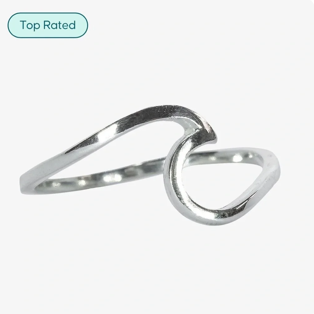 Pura Vida Silver Wave Ring